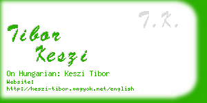 tibor keszi business card